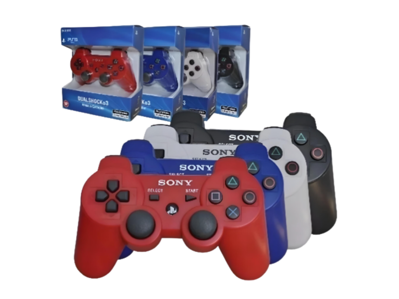 JOYSTICK PS3 CERTIFICADO SONY COLORES/NEGRO
