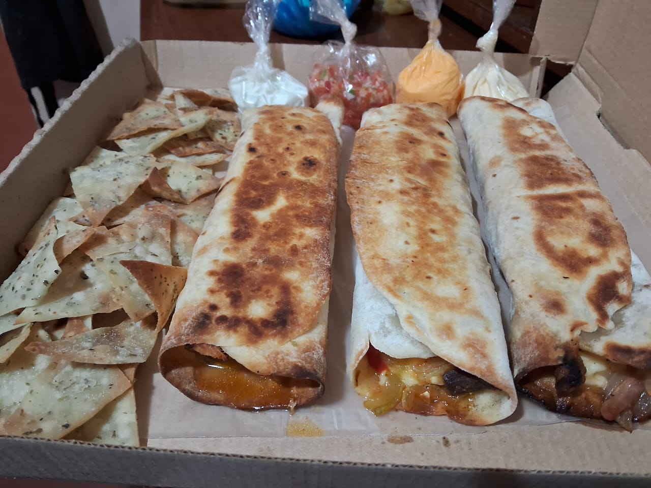 3 burritos a eleccion