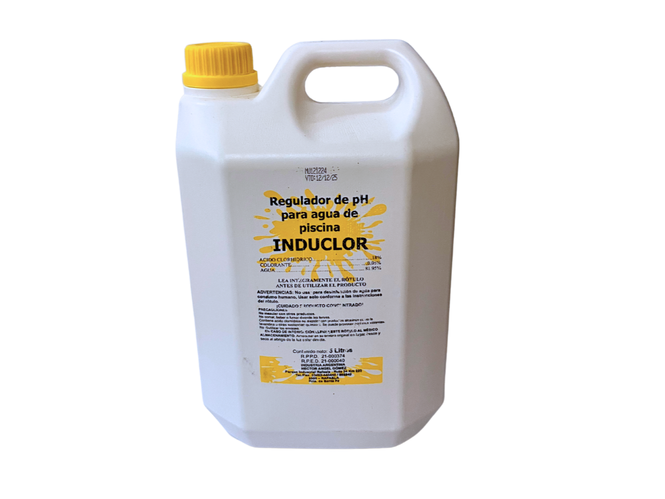 REGULADOR DE PH P/ PISCINAS (DILUCION ACIDO CLORHIDRICO)