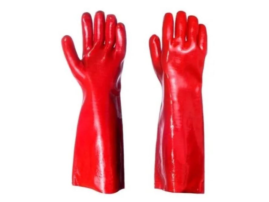 GUANTES PVC ROJO/AZUL 70 CM LARGO