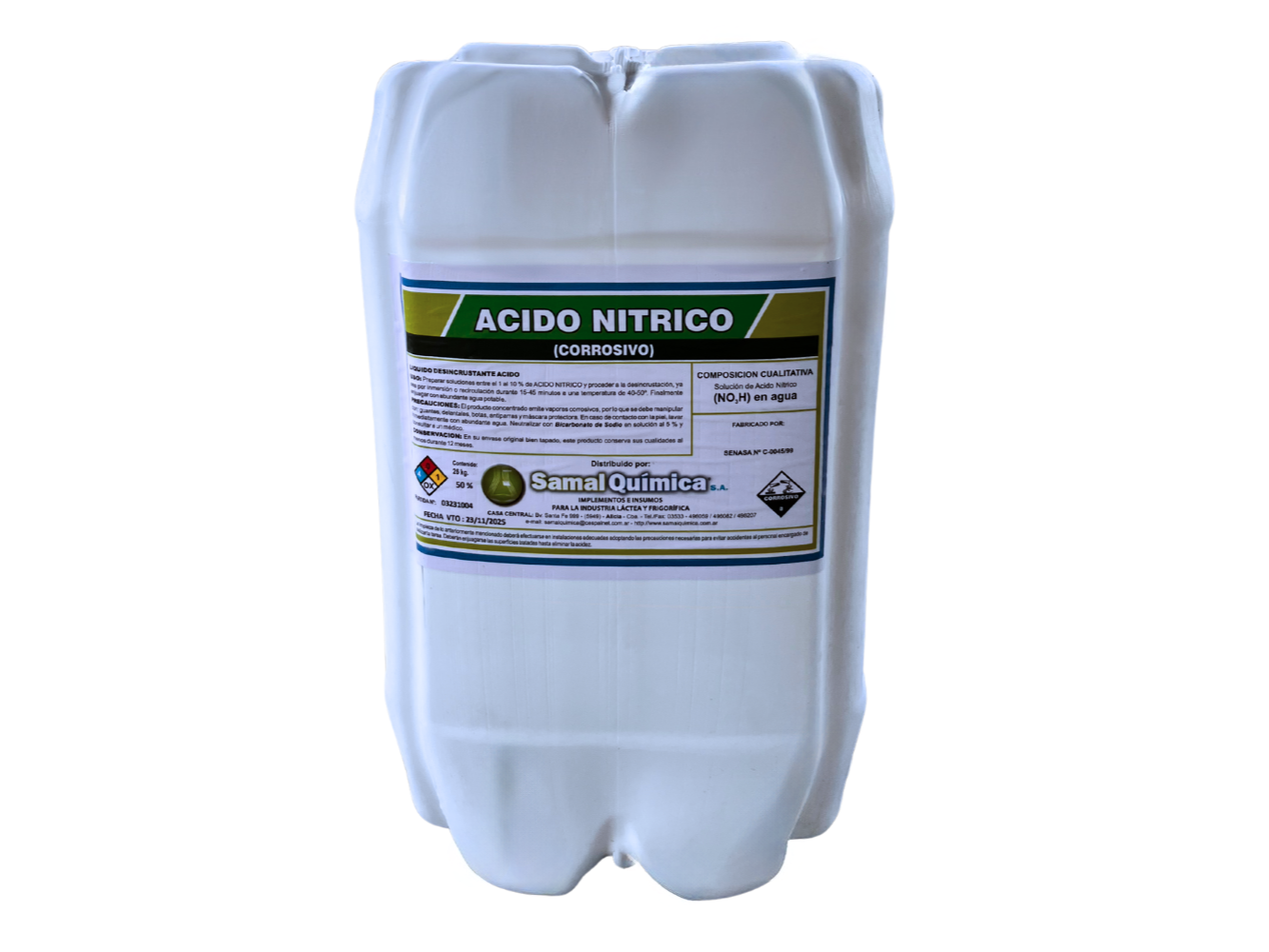 ACIDO NITRICO AL 50%