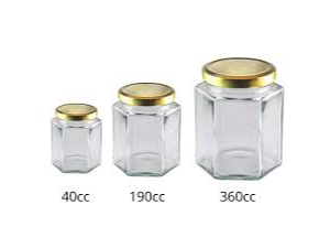 FRASCOS HEXAGONALES