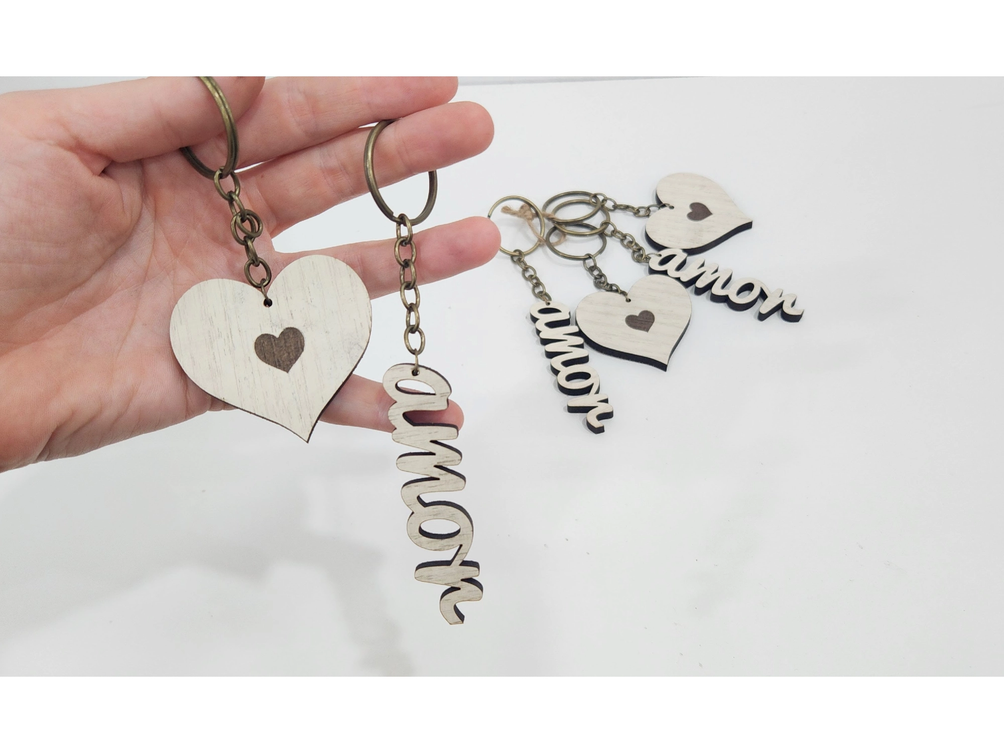 SET LLAVERO AMOR X 4