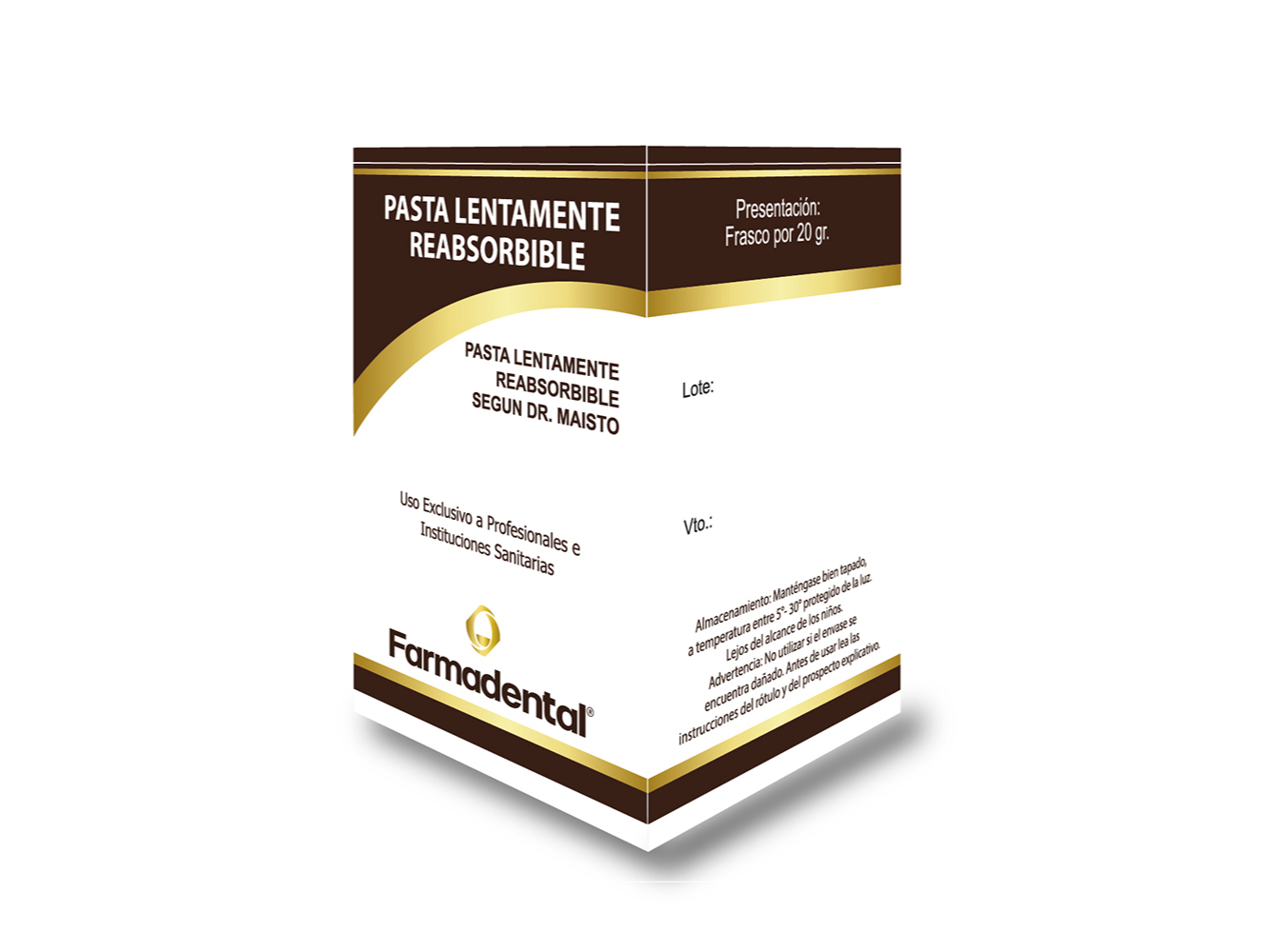 Pasta Antiseptica Lentamente Reabsorbible (S/Maisto) x 20gr. FARMADENTAL