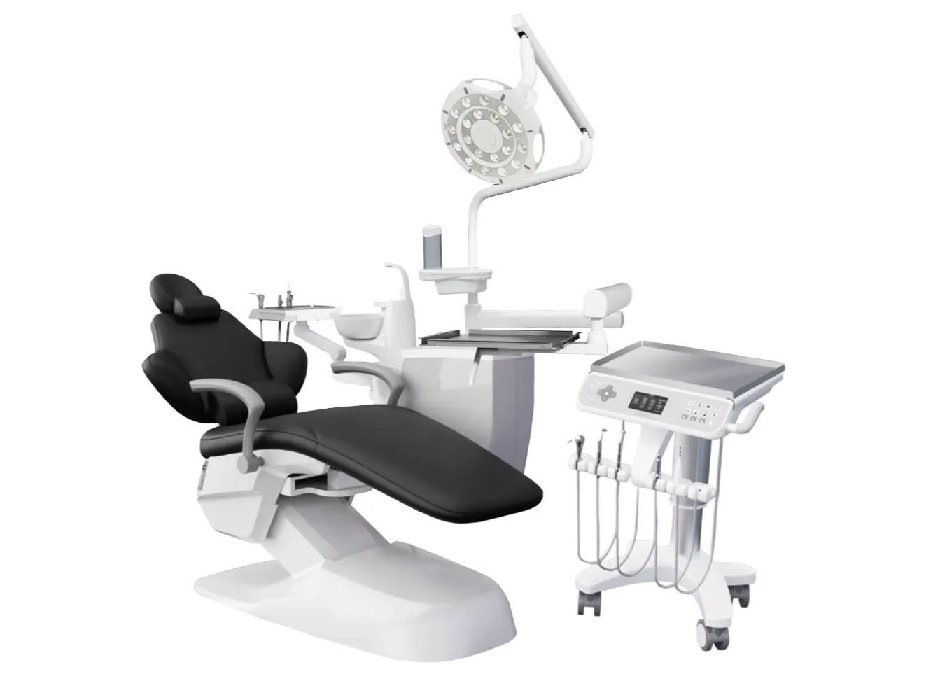 Equipo Sillon Odontologico X3 Quirurgico (Mod. 2026) con Pantalla Tactil - Banqueta y Foco Cialitico 20 LEDs. CINGOL