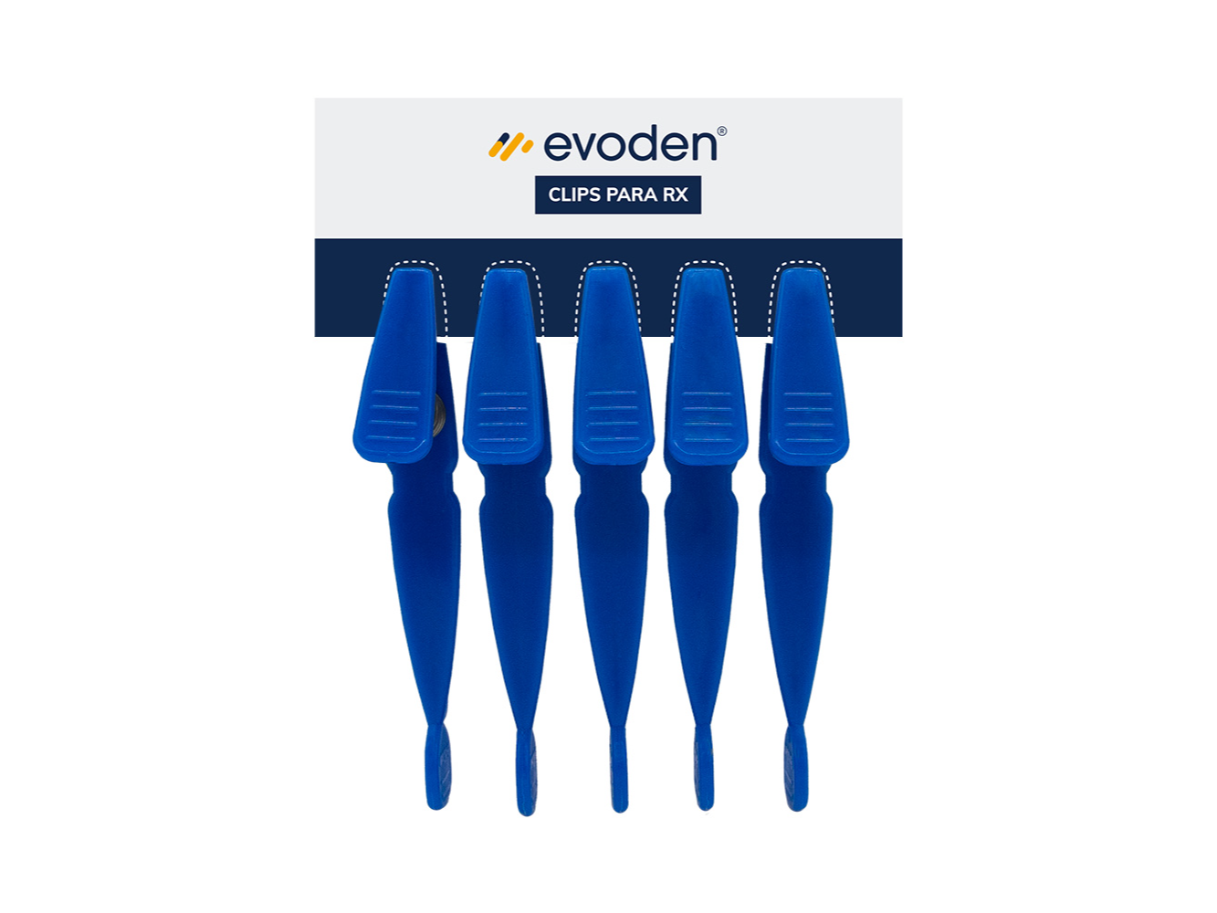 Clips para Placas RX Radiografia Blister x 5u. EVODEN