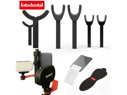 Kit de Iluminacion 900 Resolut2 + Kit Basico Negro x 8 Piezas con Espejo y Contraste. FOTODENTAL