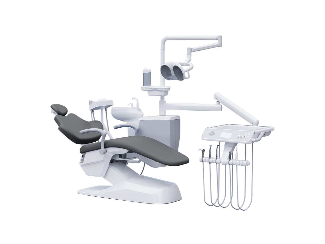 Equipo Sillon Odontologico X1 Colgante (Mod. 2026) - Banqueta y Foco LED. CINGOL