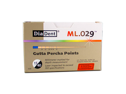 Conos de Guta Percha ML.029 - Caja x 60u. DIADENT