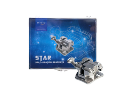 Brackets Metalicos Autoligantes STAR - Roth 0.22 con Hook 3/4/5. SHINYE