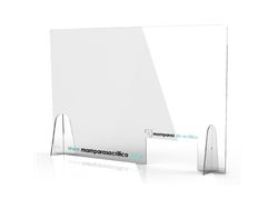 Mampara Protectora de Acrílico con Ventanilla – 90 x 60 cm (4 mm de espesor). MAMPARAS ACRILICO