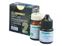 Ionomero FUJI GC 2 LC, A3 GOLD LABEL, Restauracion, Fotocurado, Avio 5g. + 2.6ml. GC FUJI
