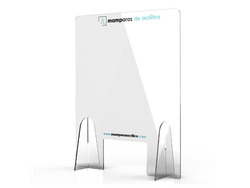 Mampara Protectora de Acrílico con Ventanilla – 48 x 60 cm (4 mm de espesor). MAMPARAS ACRILICO