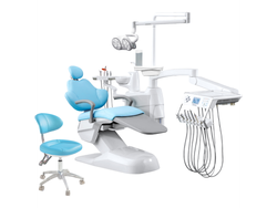 Equipo Sillon Odontologico X5 Colgante, con Pantalla Tactil, Banqueta y Foco Cialitico LED. CINGOL