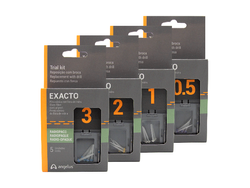 Mini Kit de Postes de Fibra Exacto Traslucido – Repuesto de Perno (5 Postes + 1 Fresa). ANGELUS