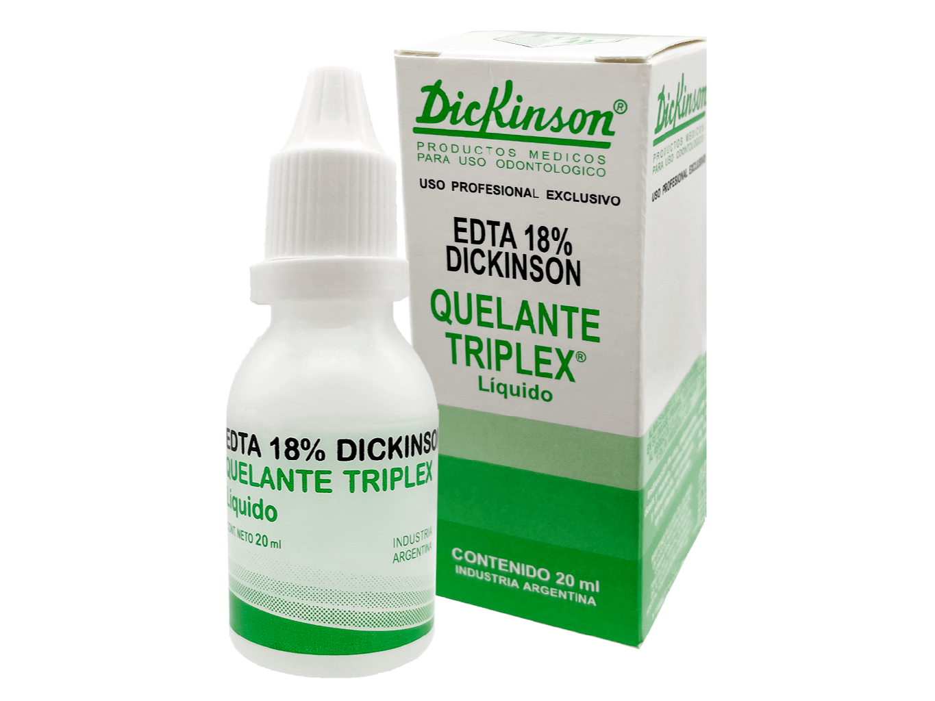 Quelante Triplex con EDTA 18% – x 20ml. DICKINSON