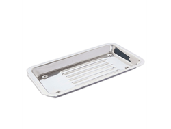 Bandeja de Acero Inoxidable Acanalada 20x10x2cm. EVODEN
