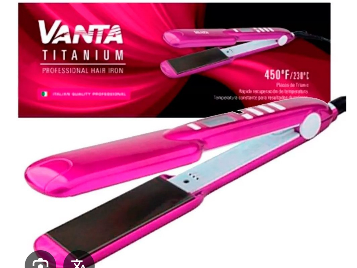 Vanta Titanium Planchita Para Pelo Alisado Profesional 450°f