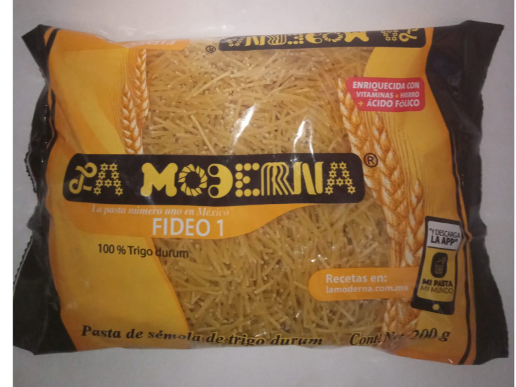 PASTA MODERNA VARIEDAD DE FIGURAS 200GRS