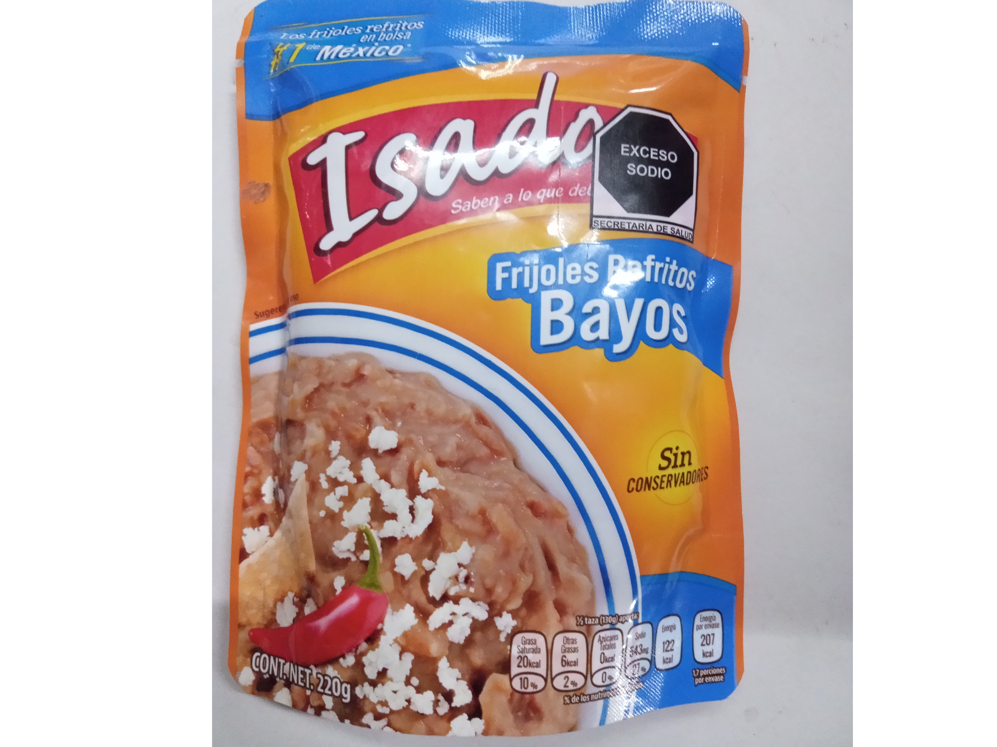 ISADORA FRIJOLES REFRITOS BAYOS VARIEDAD DE TAMAÑOS