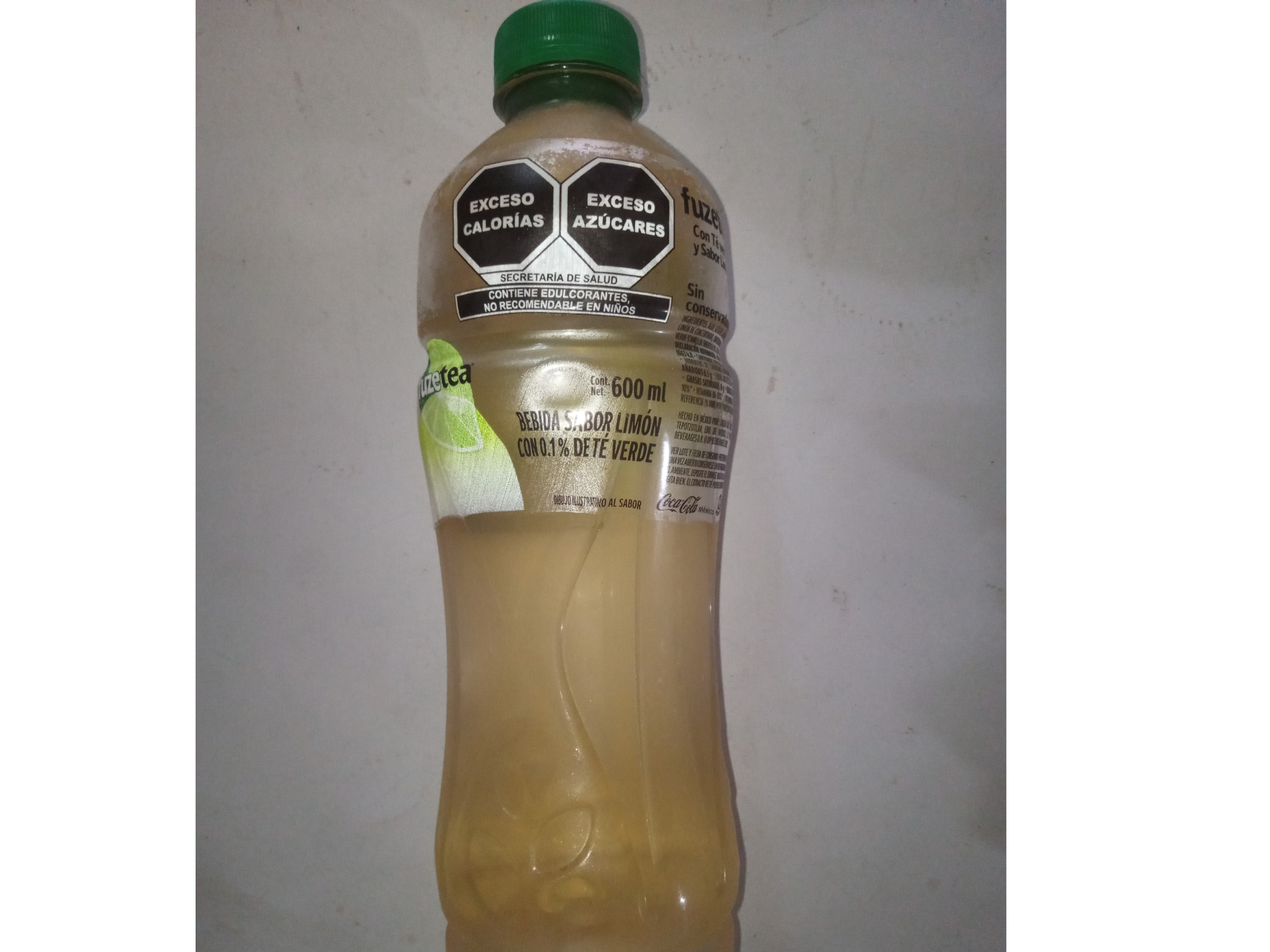 FUZE TEA TE VERDE LIMON 600ML.