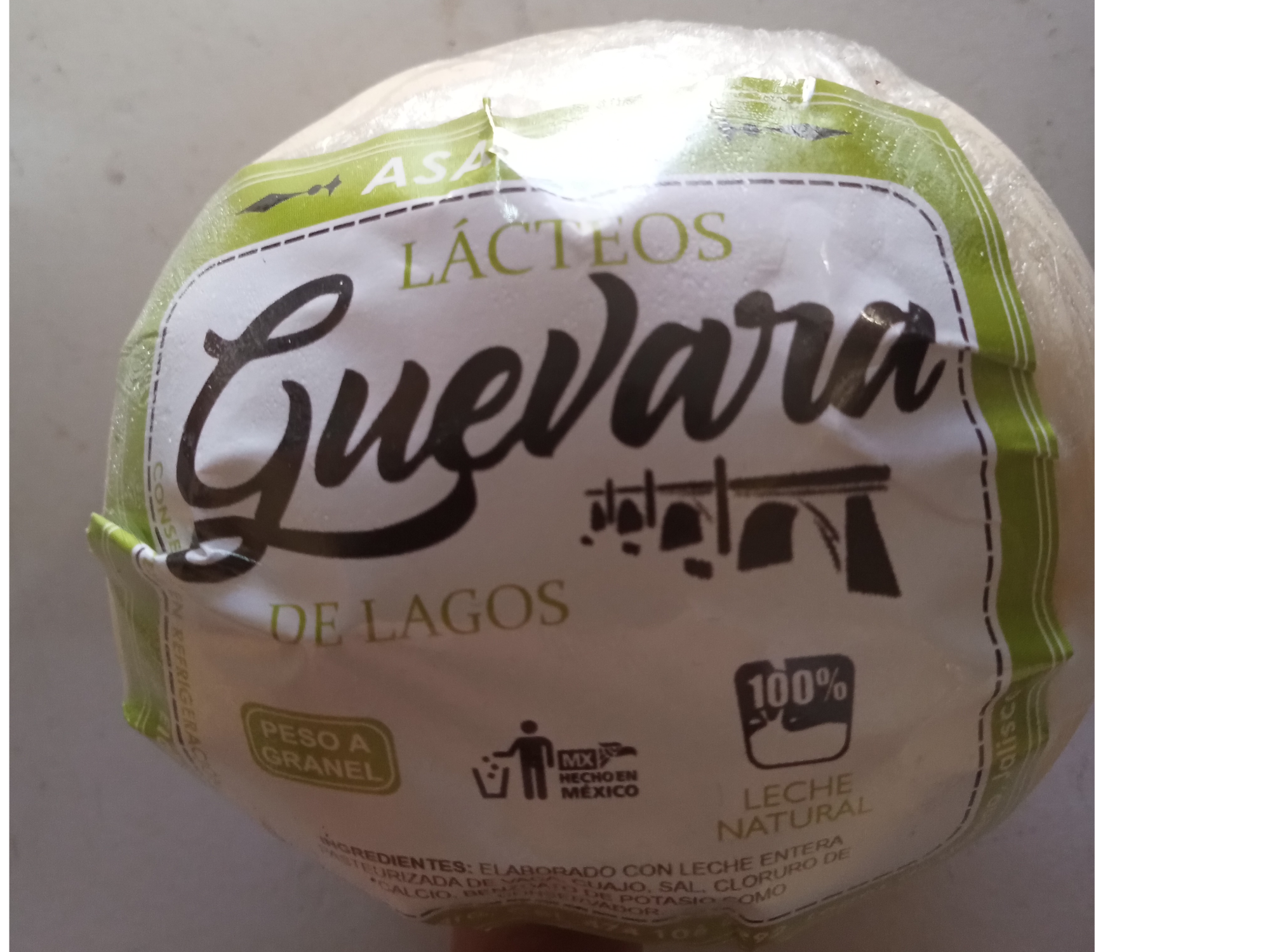 QUESO ASADERO GUEVARA 250GRS.