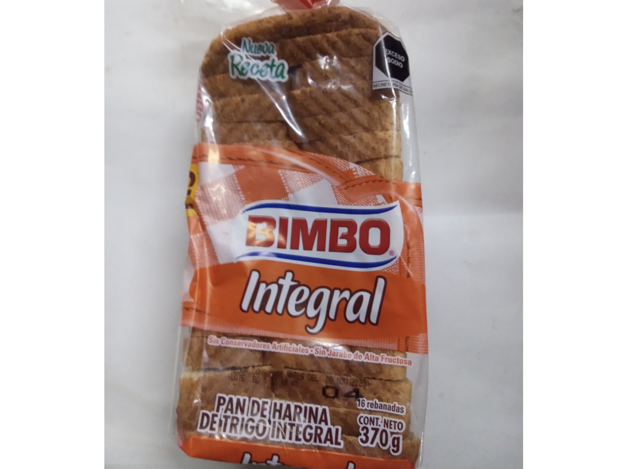 PAN BIMBO INTEGRAL VARIEDAD DE TAMAÑOS.