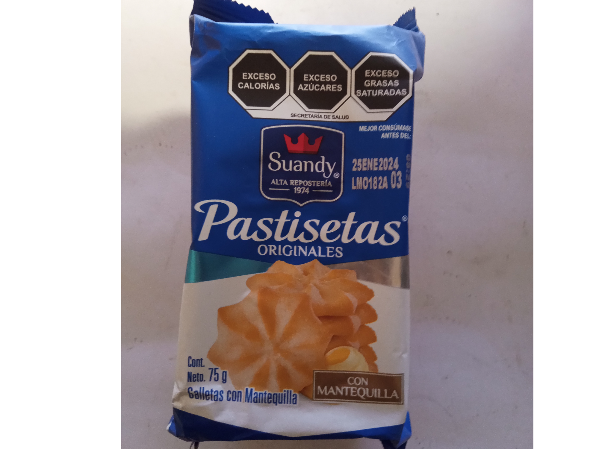 PASTISETAS SUANDY 75GRS.