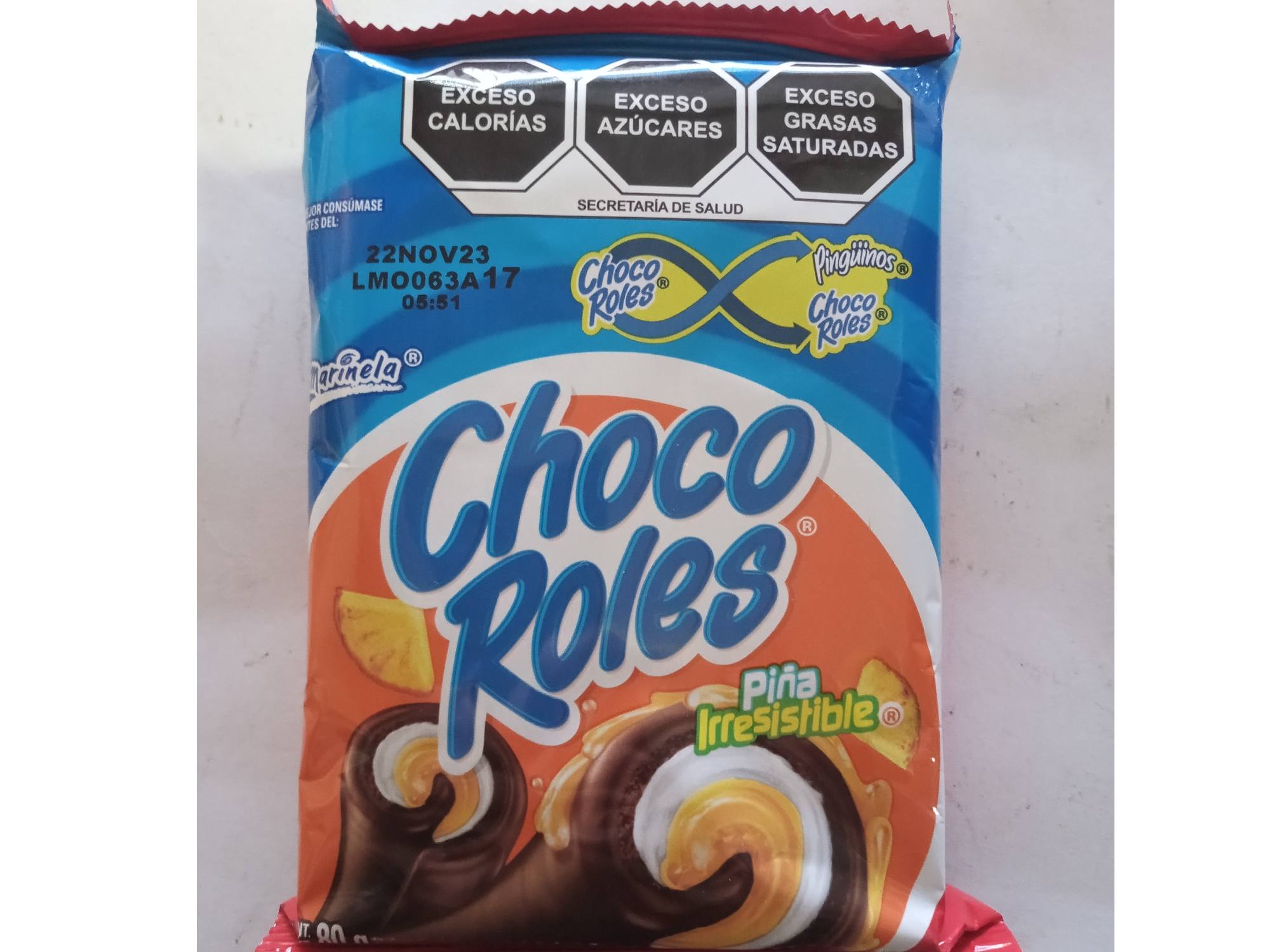 CHOCO ROLES 80GRS.