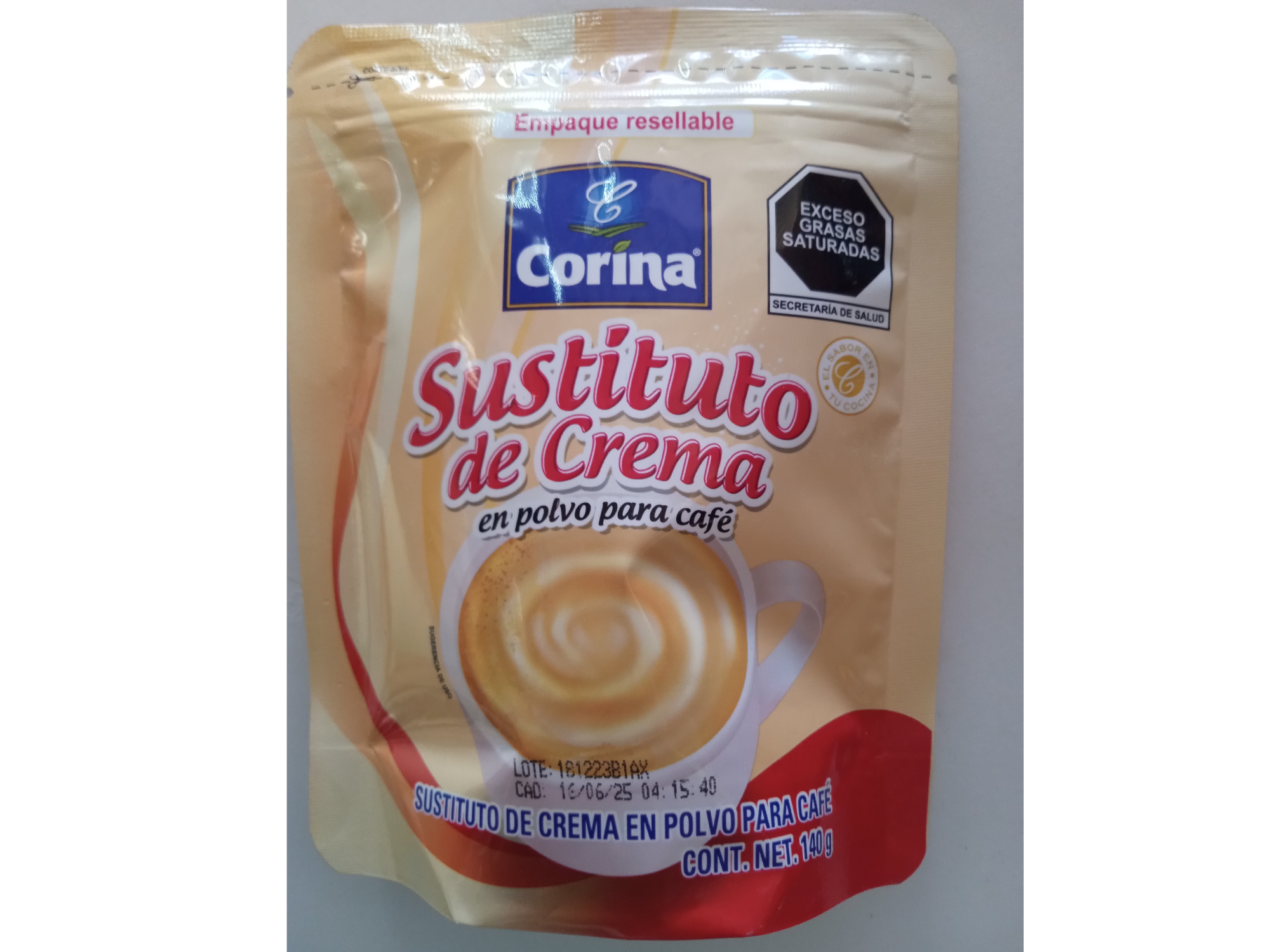 CORINA SUSTITUTO DE CREMA 140GRS