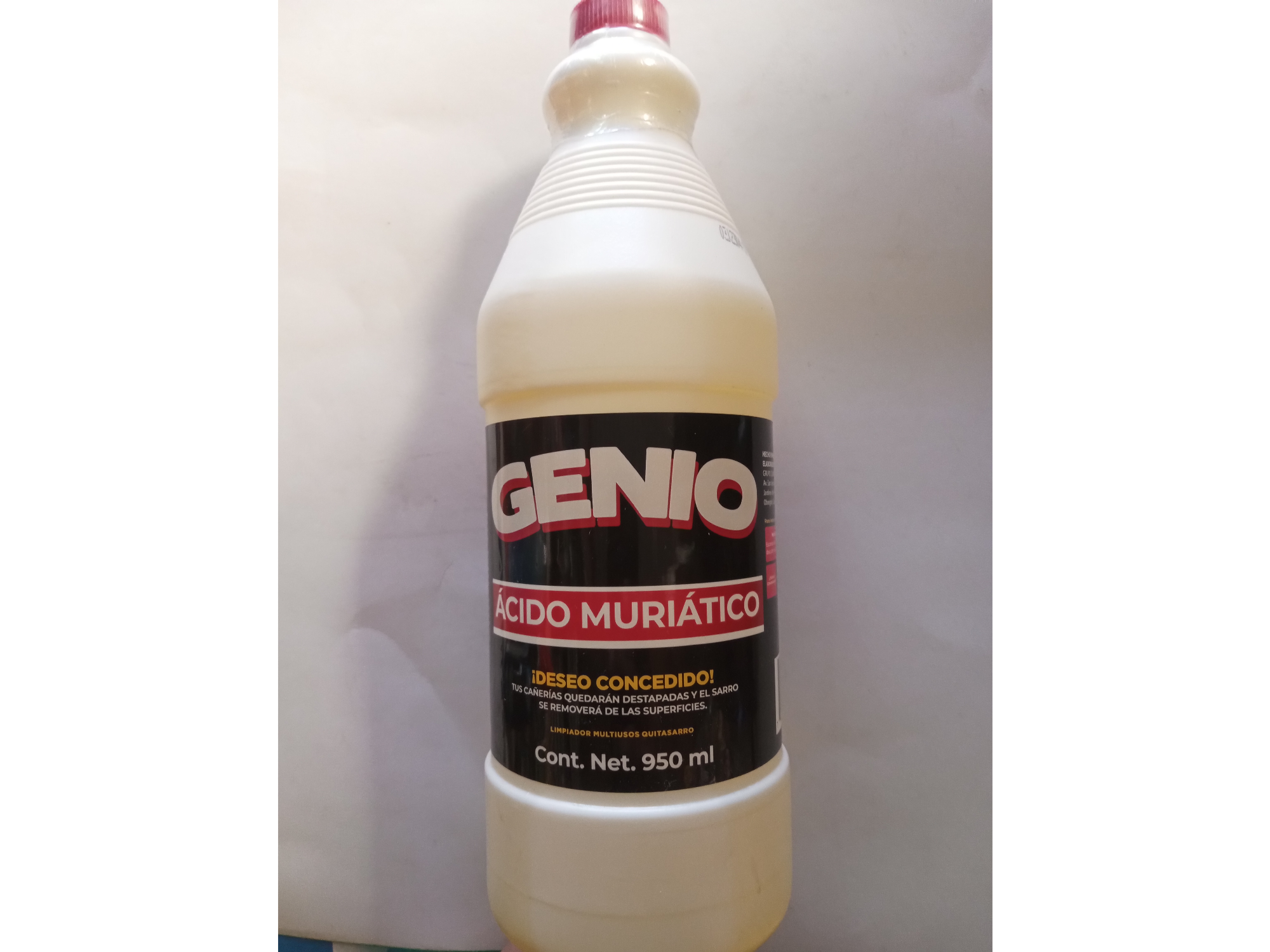 ACIDO MURIATICO GENIO 950ML.