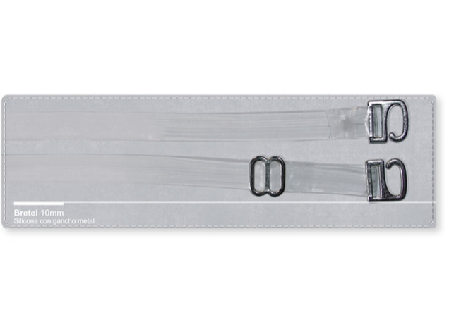 BRETEL DE SILICONA GANCHO METAL