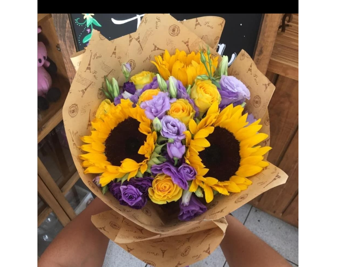Girasoles con lishiantus