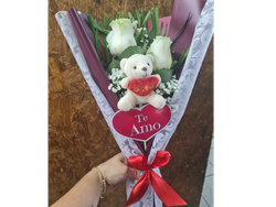Rosas con osito