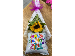 Girasol 🌻 englobado ( mensaje de globo a elección, cumpleaños, amor o feliz día)