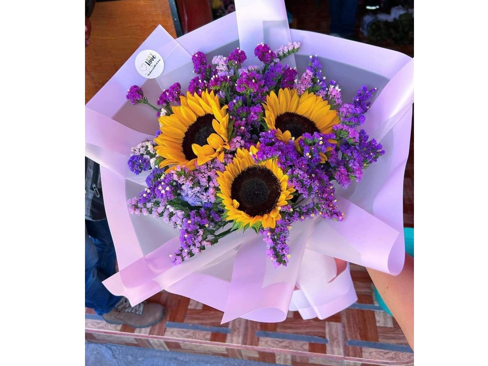 Trío de girasoles + estaties