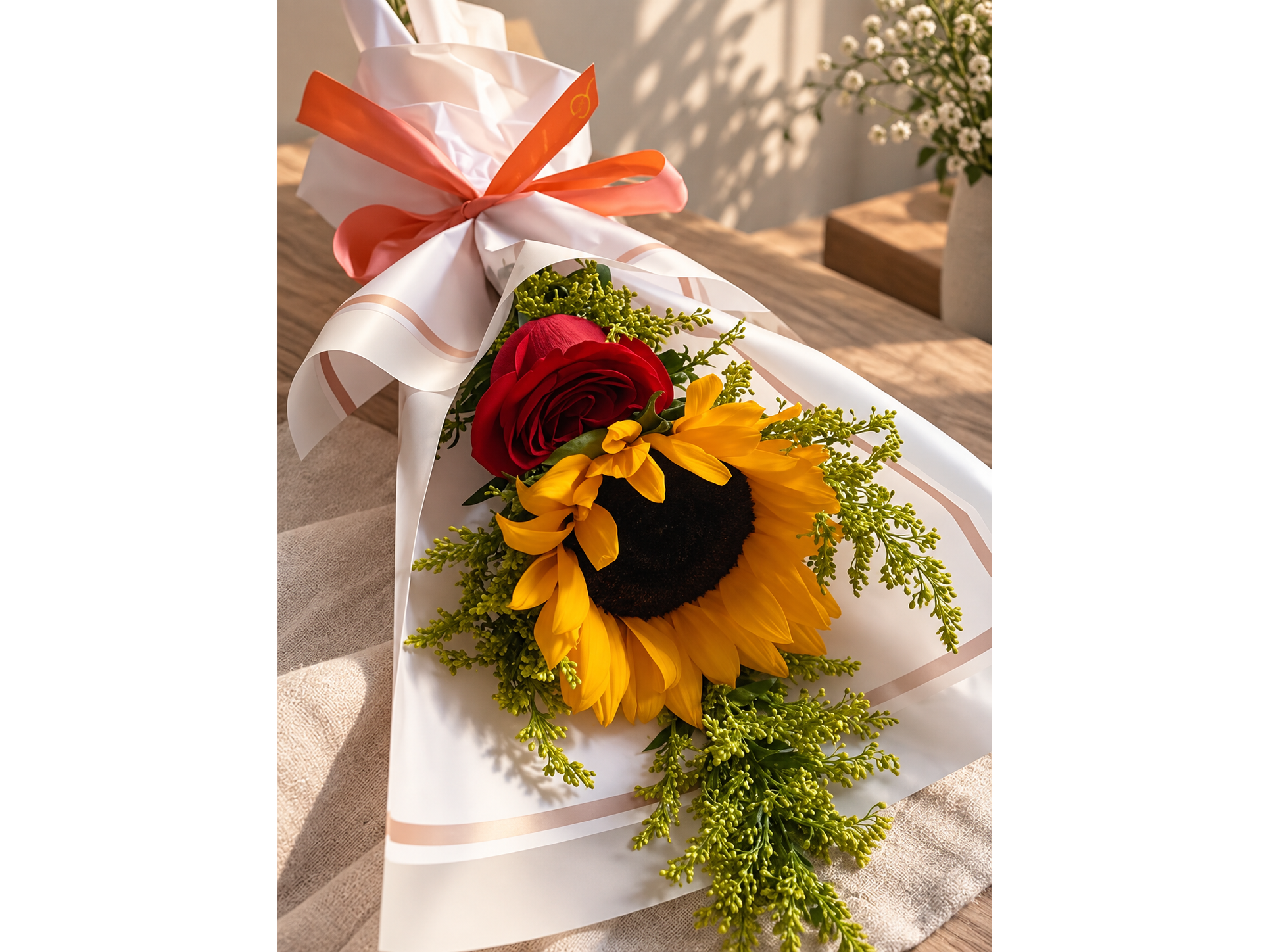 Rosa , girasol