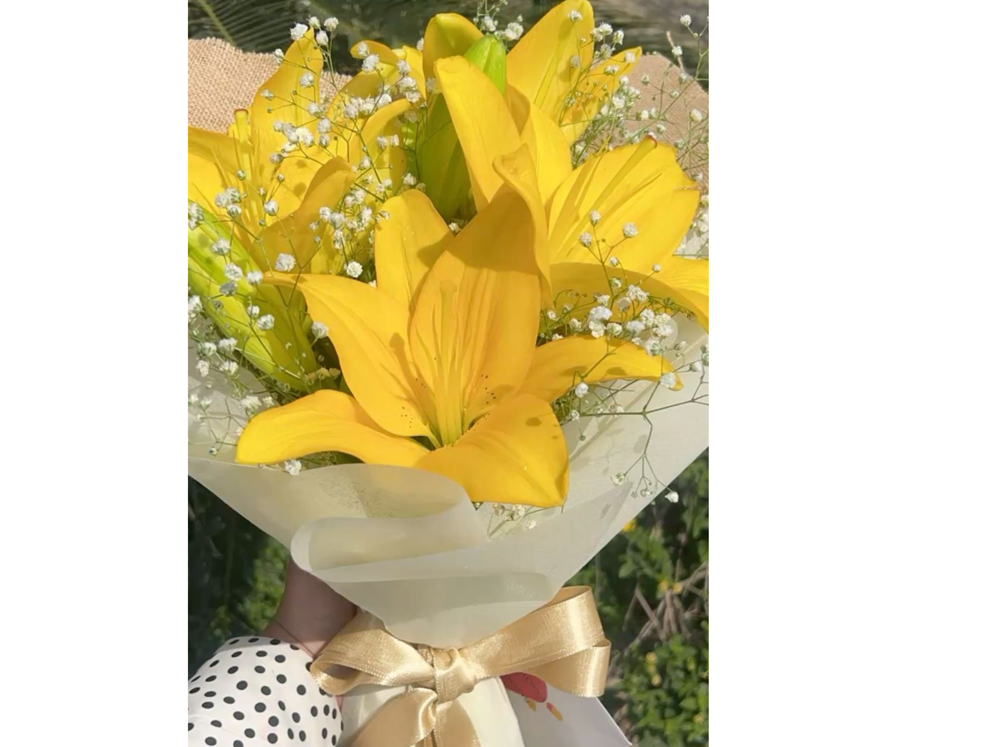 Ramo de lilium y nubesitas