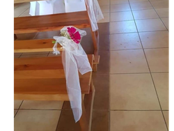 Bancas por unidad con tela