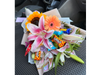 Bouquet primaveral con chocolates
