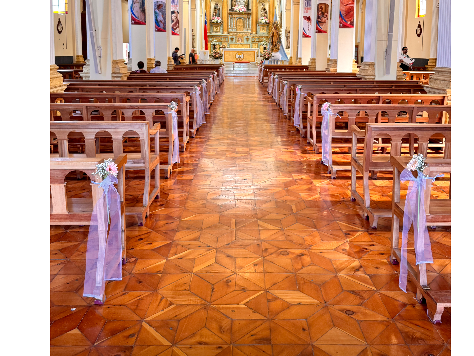 Decoración de bancas por unidad