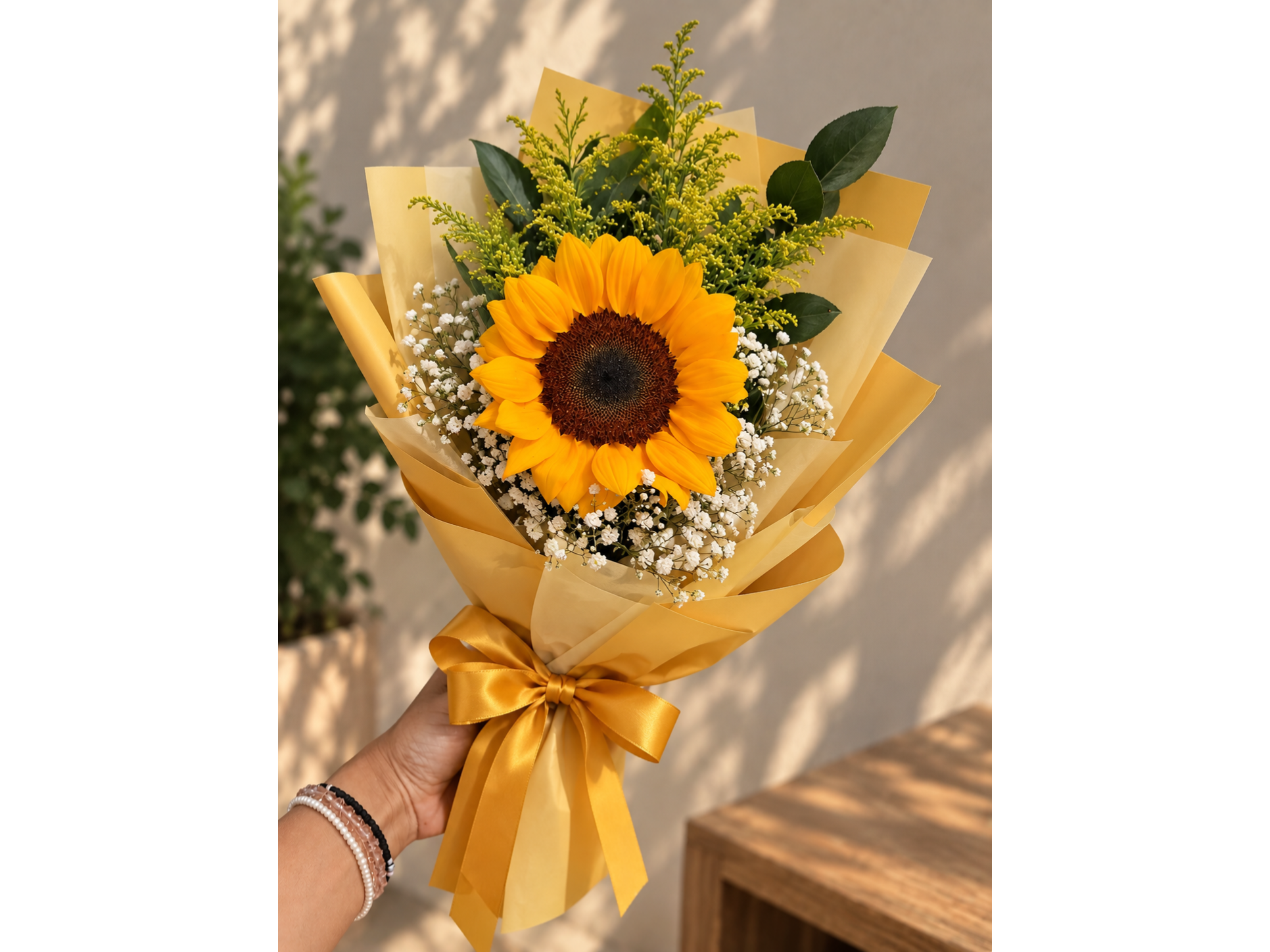 Girasol koreano , nubesitas , Solidago