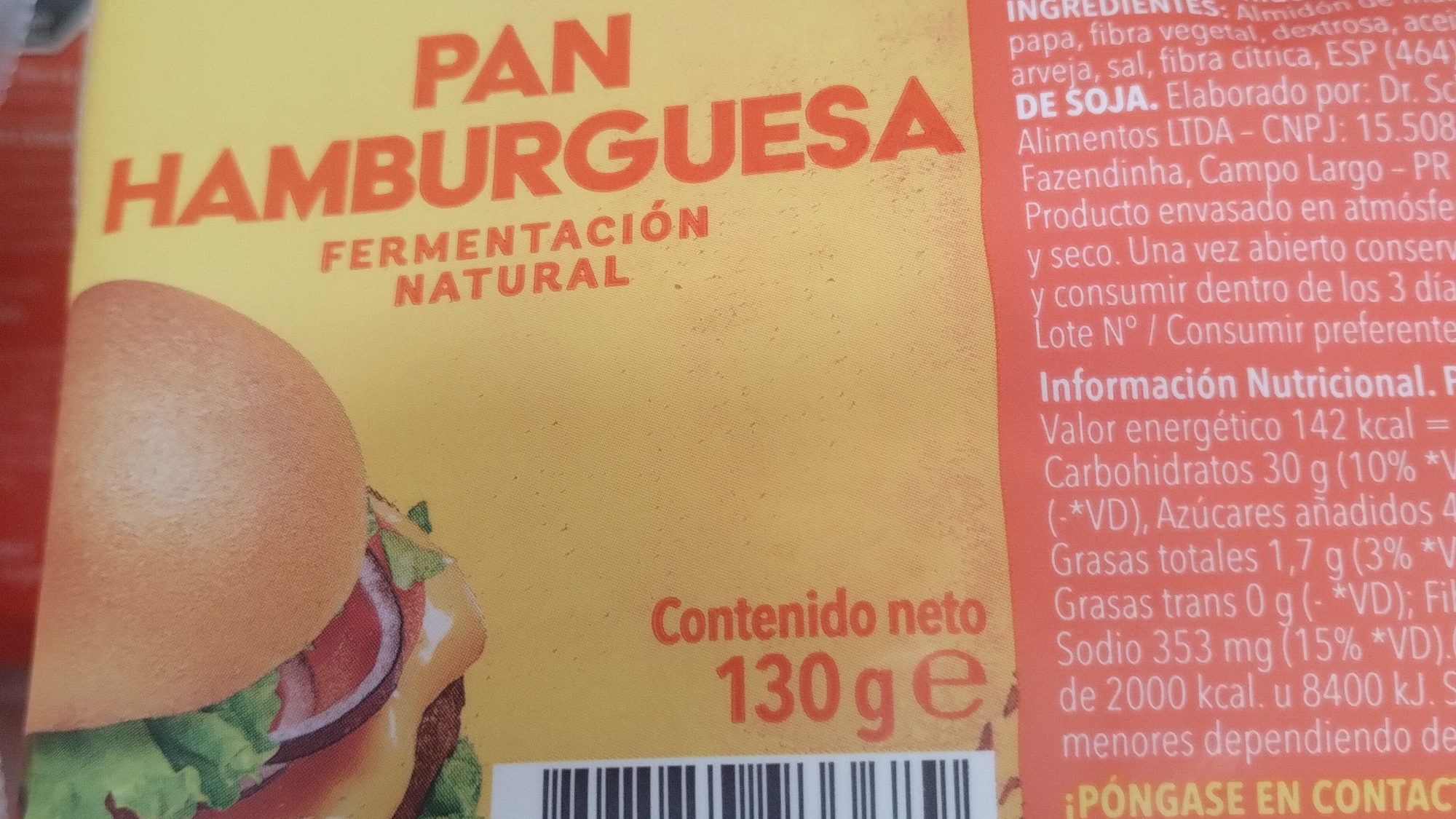 Pan de hamburguesa/ de panchos/ lomiteros/ figacitas