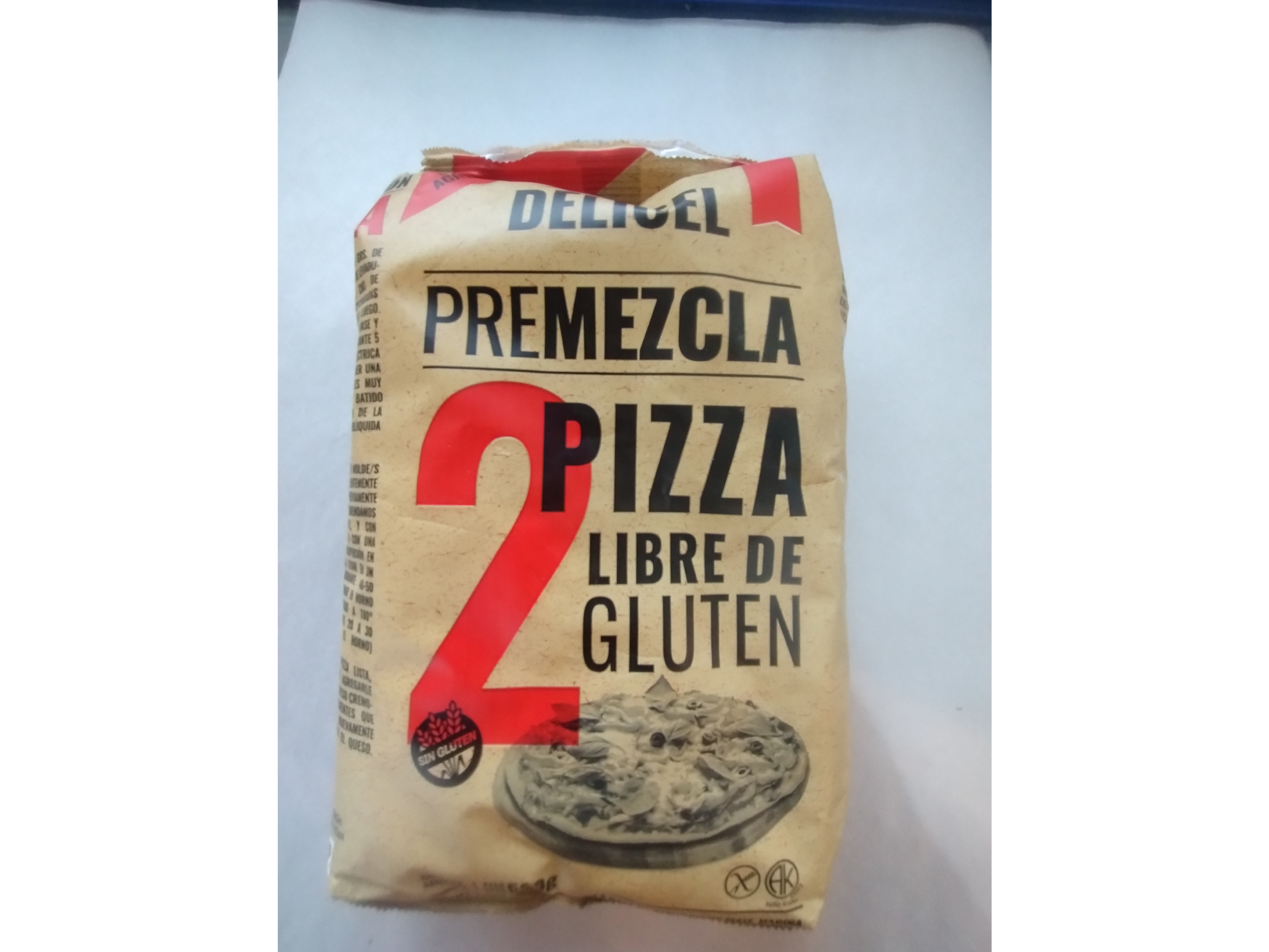 Delicel.  Premezcla pizza