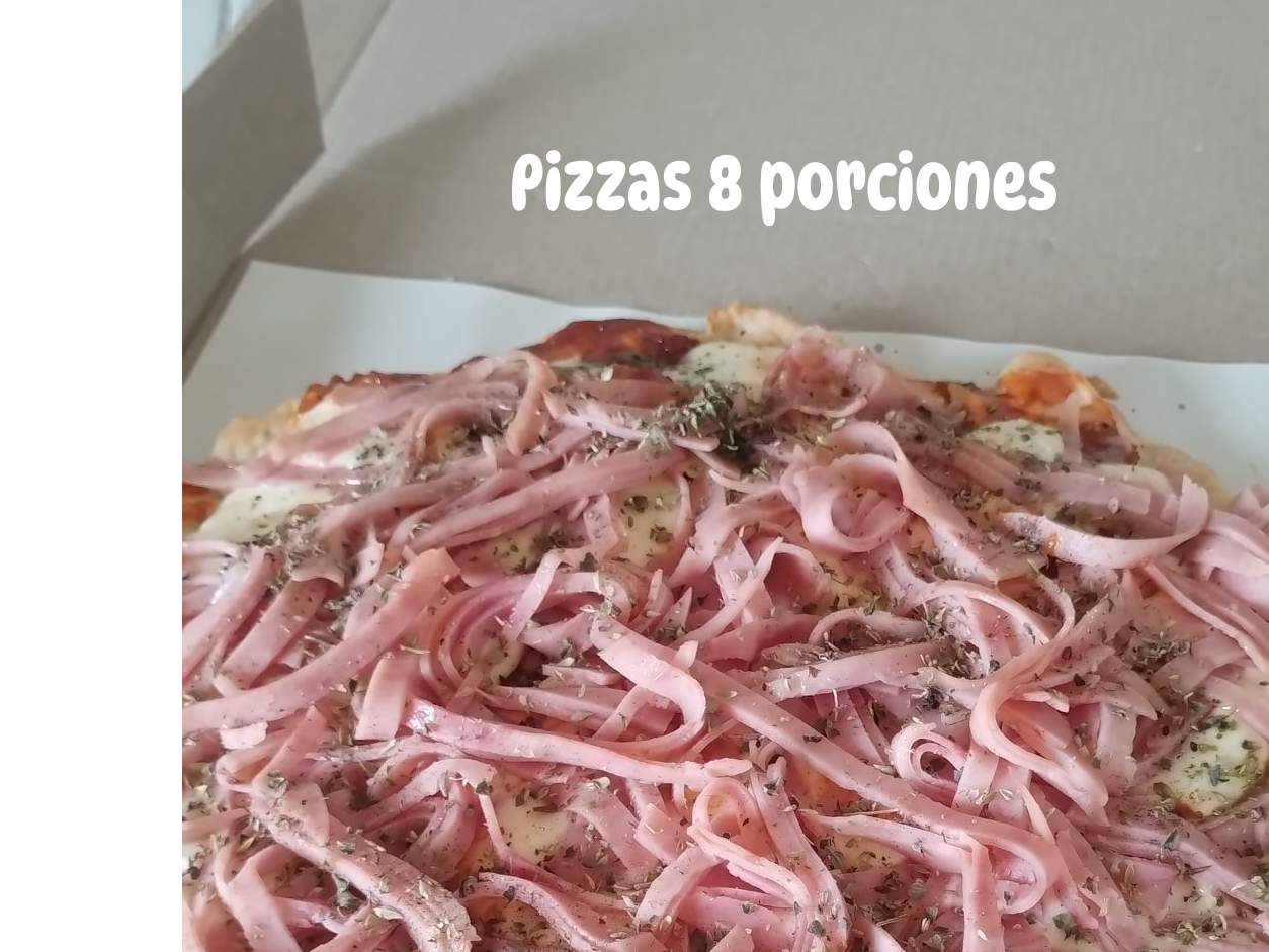 Samu. Pizzas con cocción 8 porciones