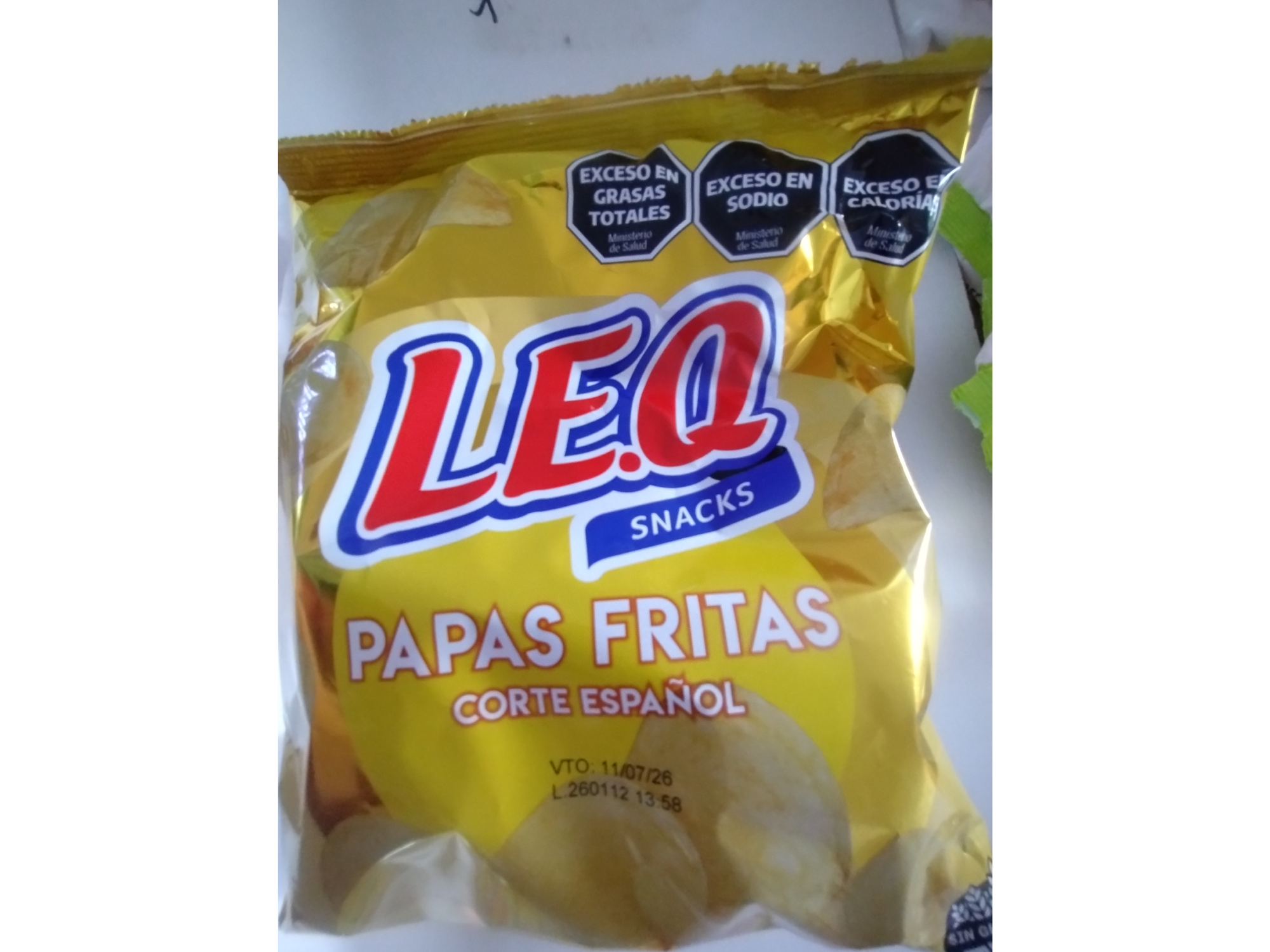 Leq. Papas fritas 100 g