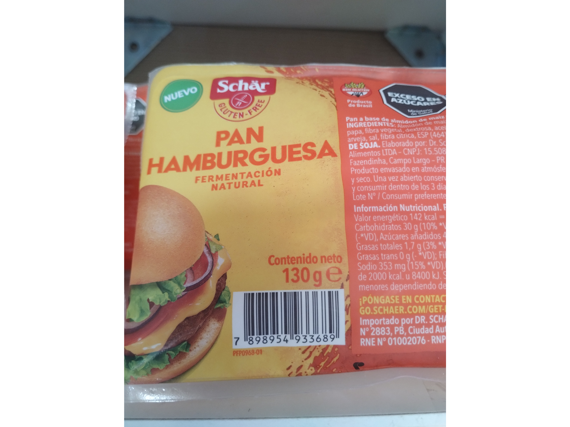 Schar. Pan de hamburguesa