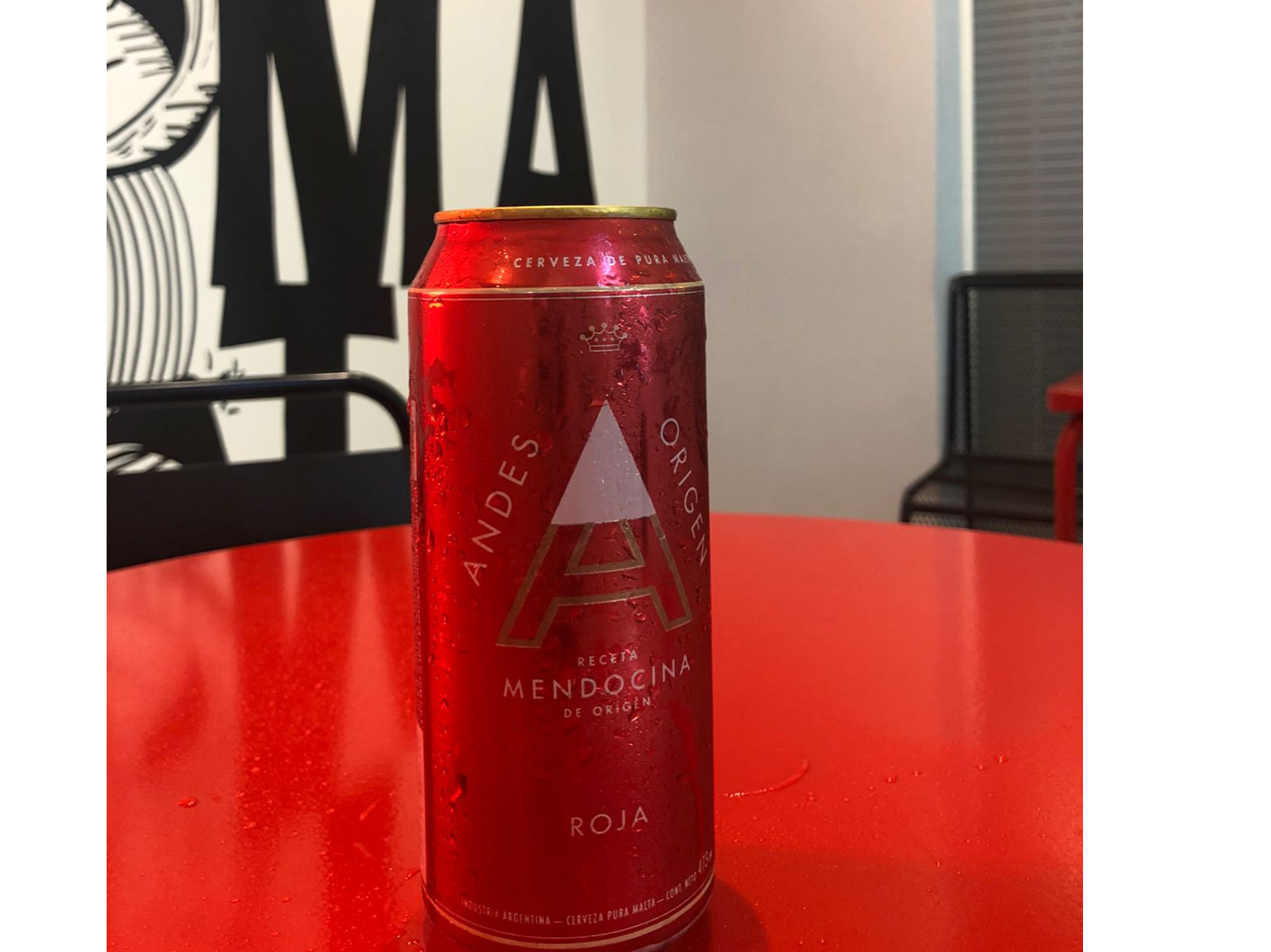 Andes Roja en lata de 473 cc