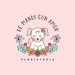 Logo Floristería De Mandi con amor
