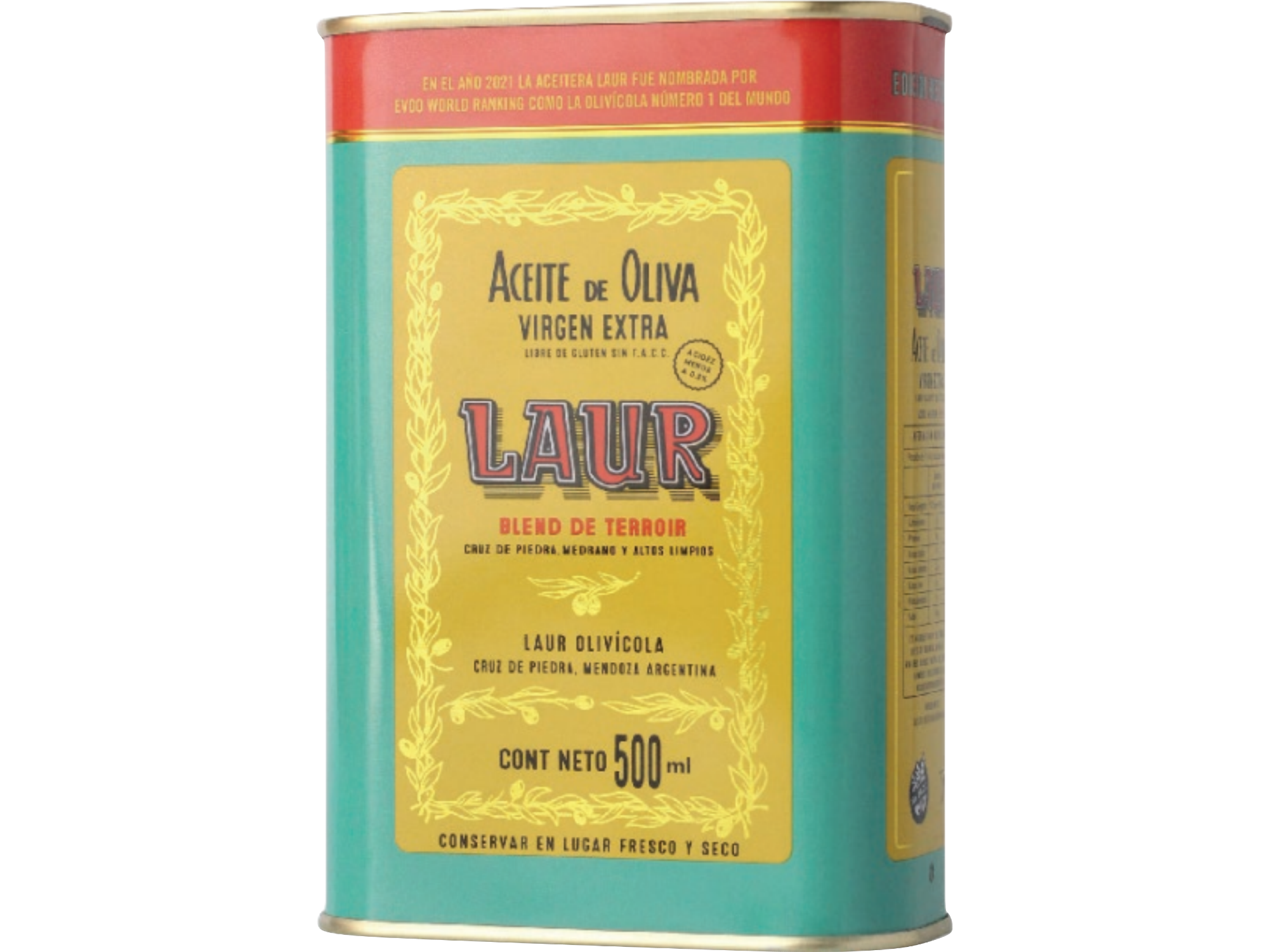 ACEITE DE OLIVA EXTRA VIRGEN LAUR LATA BLEND DE TERROIR 6X500CC